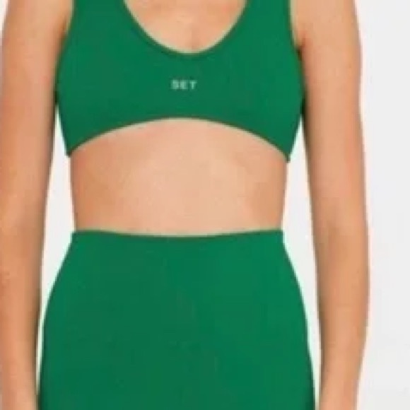SET Active Other - SET Active Sportbody Green Sports Bra Size XS